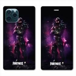 RV Housse cuir portefeuille Iphone 11 (6,1) Fortnite Raven