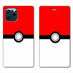 RV Housse cuir portefeuille Iphone 11 (6,1) Pokemon Pokeball