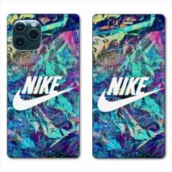 RV Housse cuir portefeuille Iphone 11 (6,1) Nike Turquoise
