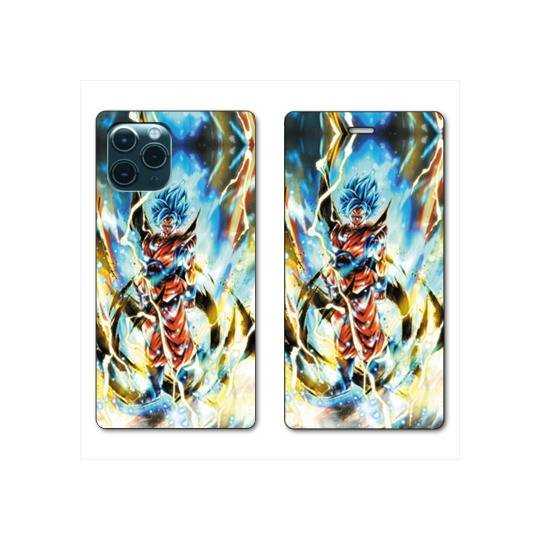 RV Housse cuir portefeuille Iphone 11 Pro (5,8) Manga Dragon Ball Sangoku Blanc