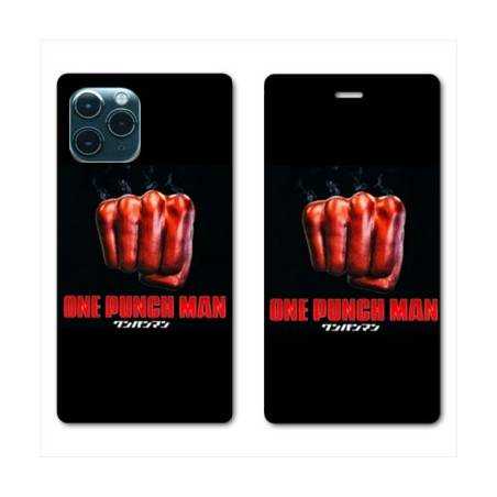RV Housse cuir portefeuille Iphone 11 Pro Max (6,5) Manga One Punch Man poing