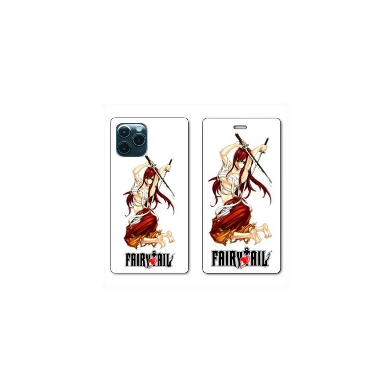 RV Housse cuir portefeuille Iphone 11 Pro Max (6,5) Manga Fairy Tail Erza