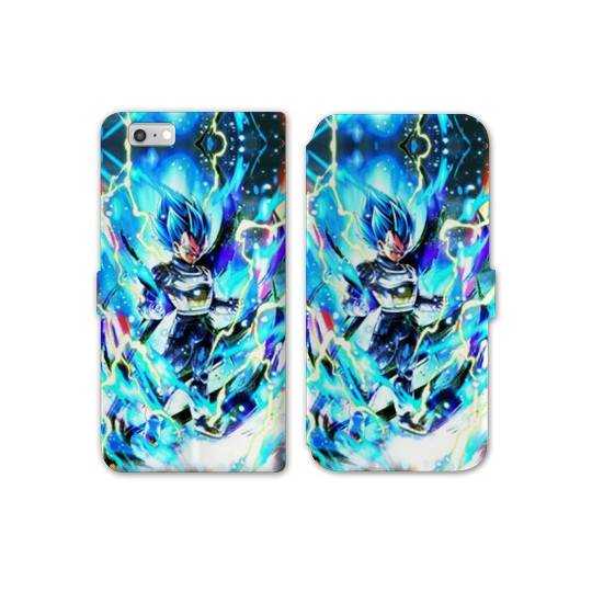 RV Housse cuir portefeuille Iphone 6 / 6s Manga Dragon Ball Vegeta Bleu