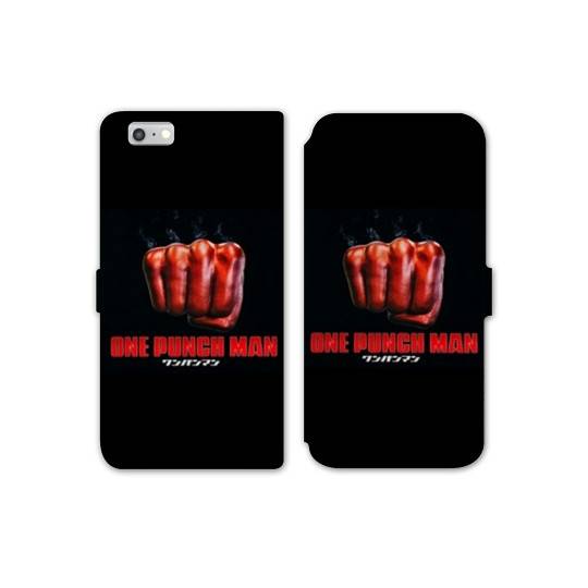 RV Housse cuir portefeuille Iphone 6 / 6s Manga One Punch Man poing