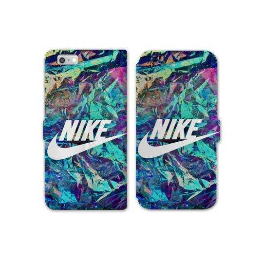 RV Housse cuir portefeuille Iphone 6 / 6s Nike Turquoise