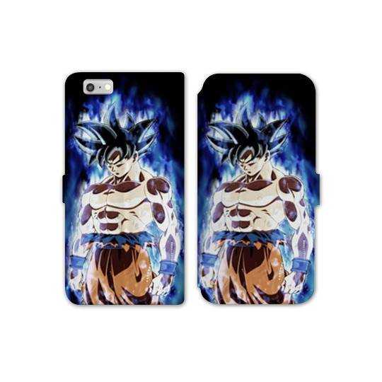 RV Housse cuir portefeuille Iphone 7 / 8 Manga Dragon Ball Sangoku Noir