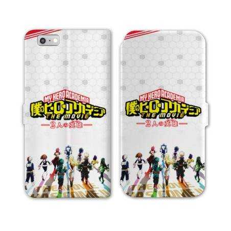 RV Housse cuir portefeuille Iphone 7 / 8 Manga My hero acadamia blanc