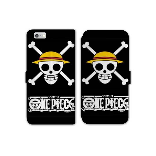 RV Housse cuir portefeuille Iphone 7 / 8 Manga One Piece tete de mort