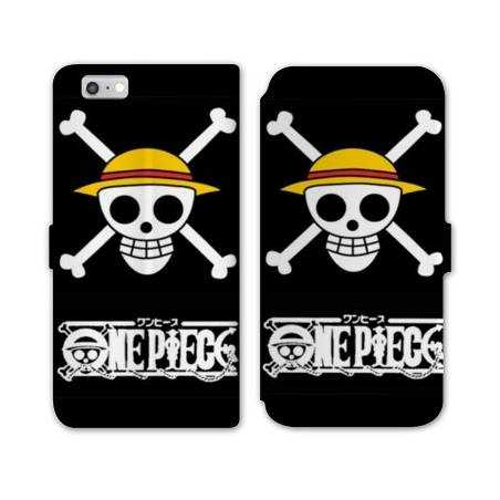RV Housse cuir portefeuille Iphone 7 / 8 Manga One Piece tete de mort