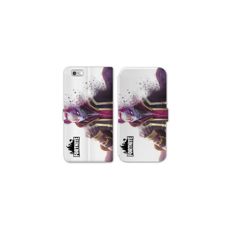 RV Housse cuir portefeuille Iphone 7 / 8 Fortnite Blanc