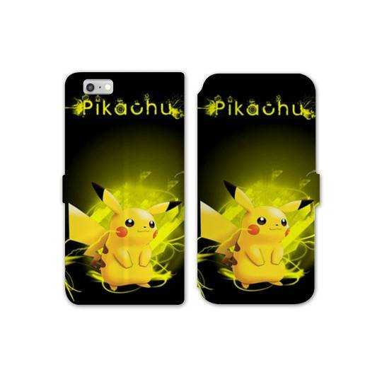 RV Housse cuir portefeuille Iphone 7 / 8 Pokemon Pikachu eclair