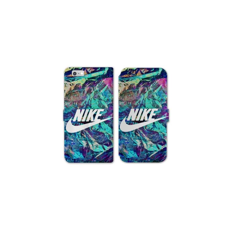 RV Housse cuir portefeuille Iphone 7 / 8 Nike Turquoise