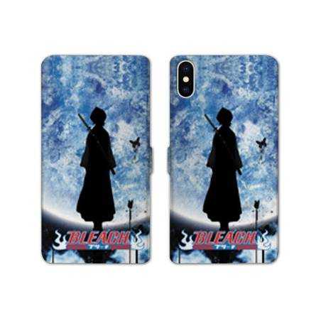 RV Housse cuir portefeuille Iphone X / XS Manga Bleach lune