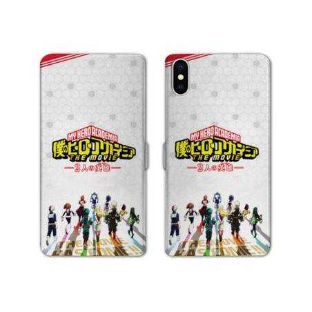 RV Housse cuir portefeuille Iphone X / XS Manga My hero acadamia blanc