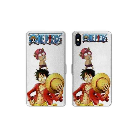 RV Housse cuir portefeuille Iphone X / XS Manga One Piece Chopper