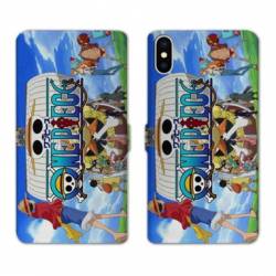 RV Housse cuir portefeuille Iphone X / XS Manga One Piece Sunny