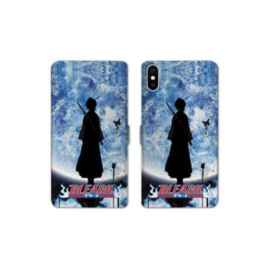 RV Housse cuir portefeuille Iphone XS Max Manga Bleach lune