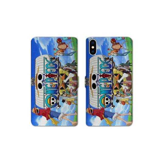 RV Housse cuir portefeuille Iphone XS Max Manga One Piece Sunny