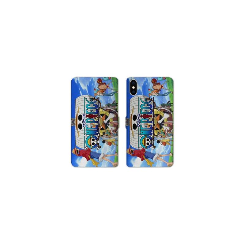 RV Housse cuir portefeuille Iphone XS Max Manga One Piece Sunny
