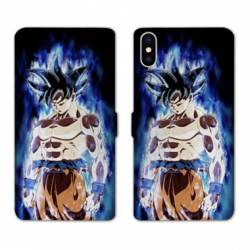 RV Housse cuir portefeuille Samsung Galaxy A10 Manga Dragon Ball Sangoku Noir
