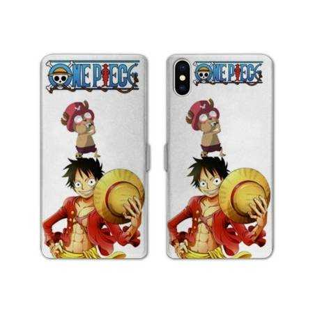 RV Housse cuir portefeuille Samsung Galaxy A10 Manga One Piece Chopper