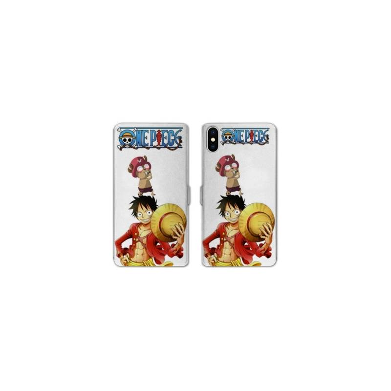 RV Housse cuir portefeuille Samsung Galaxy A10 Manga One Piece Chopper