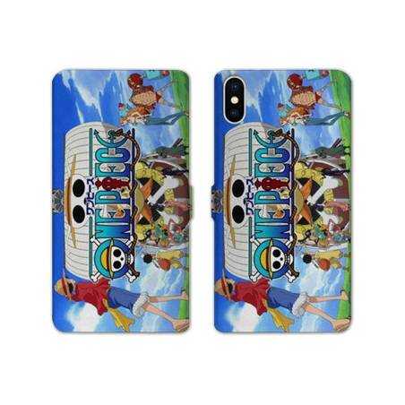 RV Housse cuir portefeuille Samsung Galaxy A10 Manga One Piece Sunny