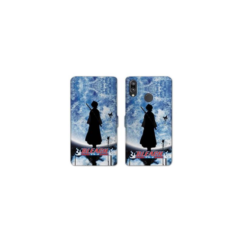 RV Housse cuir portefeuille Samsung Galaxy A20e Manga Bleach lune