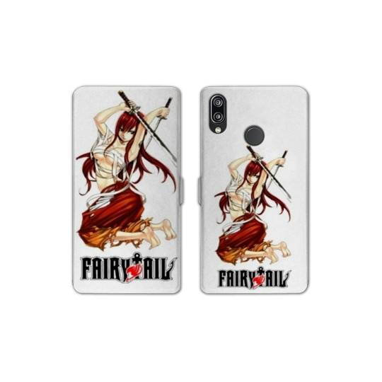 RV Housse cuir portefeuille Samsung Galaxy A20e Manga Fairy Tail Erza