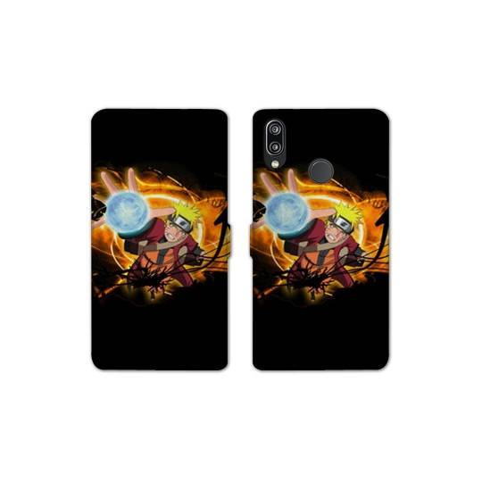 RV Housse cuir portefeuille Samsung Galaxy A20e Manga Naruto noir