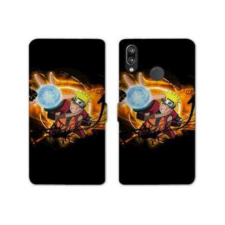 RV Housse cuir portefeuille Samsung Galaxy A20e Manga Naruto noir