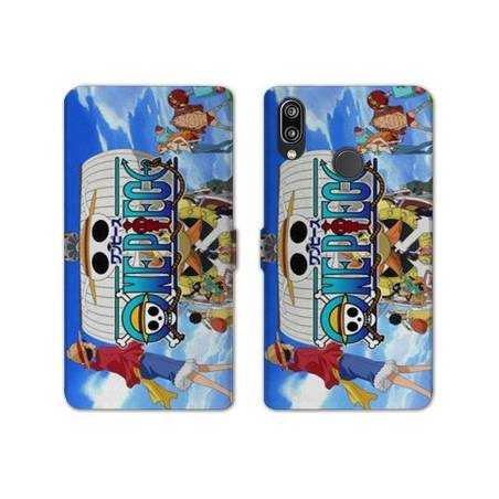 RV Housse cuir portefeuille Samsung Galaxy A20e Manga One Piece Sunny