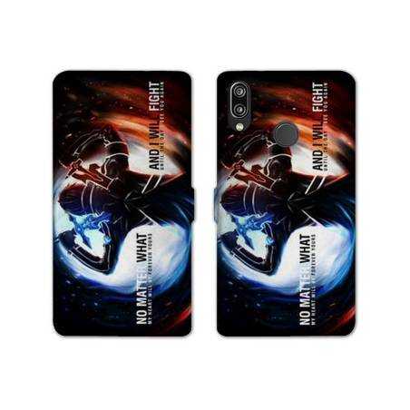 RV Housse cuir portefeuille Samsung Galaxy A20e Manga SAO sword Art Online Fight