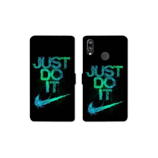 RV Housse cuir portefeuille Samsung Galaxy A20e Nike Just do it