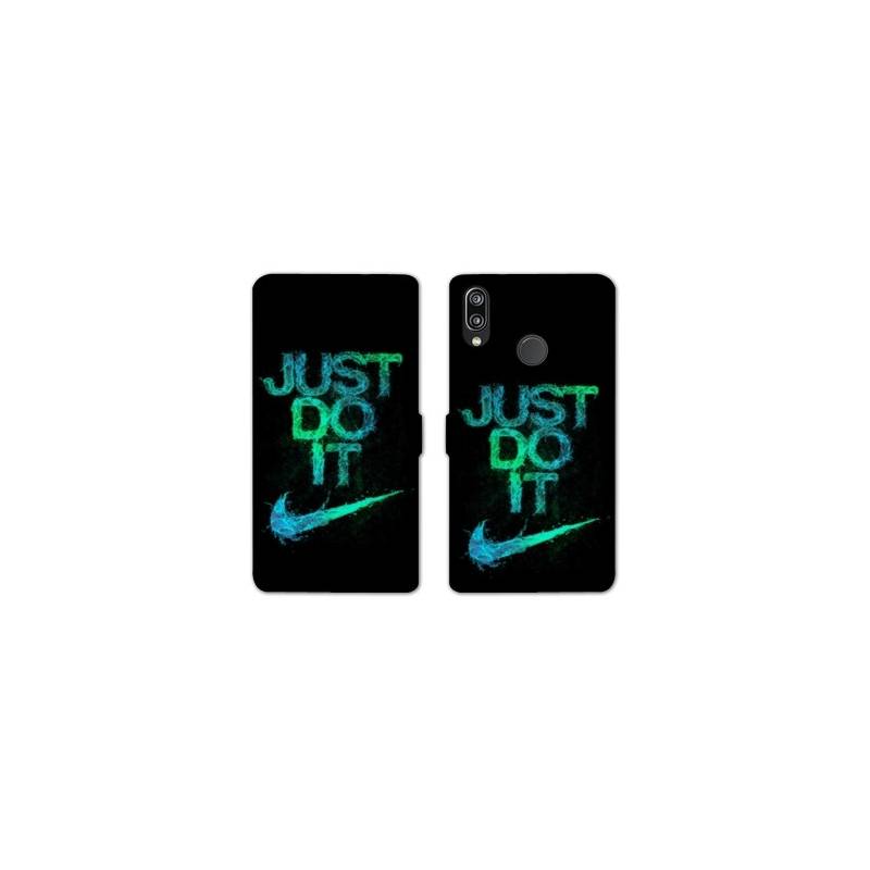 RV Housse cuir portefeuille Samsung Galaxy A20e Nike Just do it