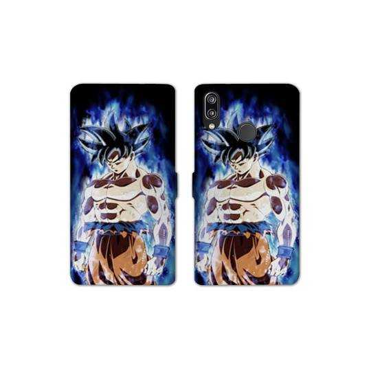 RV Housse cuir portefeuille Samsung Galaxy A40 Manga Dragon Ball Sangoku Noir