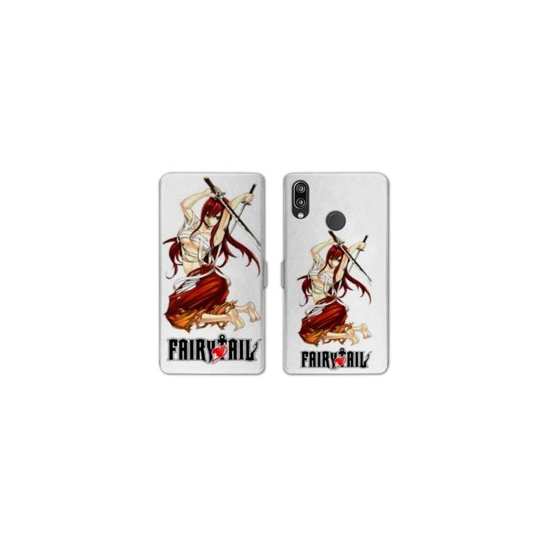 RV Housse cuir portefeuille Samsung Galaxy A40 Manga Fairy Tail Erza