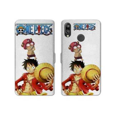 RV Housse cuir portefeuille Samsung Galaxy A40 Manga One Piece Chopper