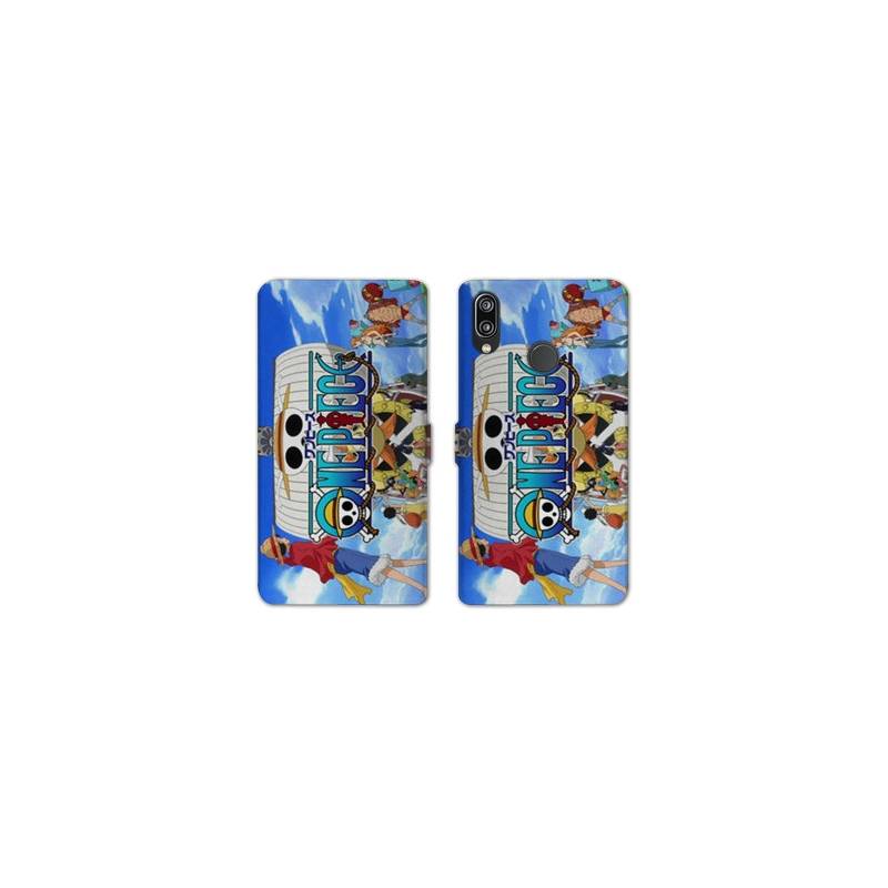 RV Housse cuir portefeuille Samsung Galaxy A40 Manga One Piece Sunny