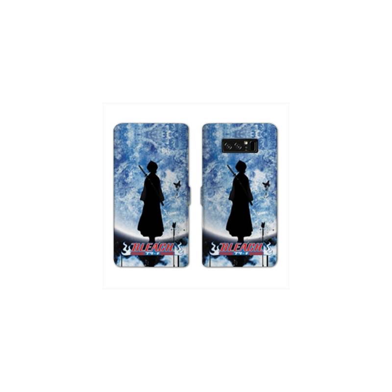 RV Housse cuir portefeuille Samsung Galaxy S10 Manga Bleach lune