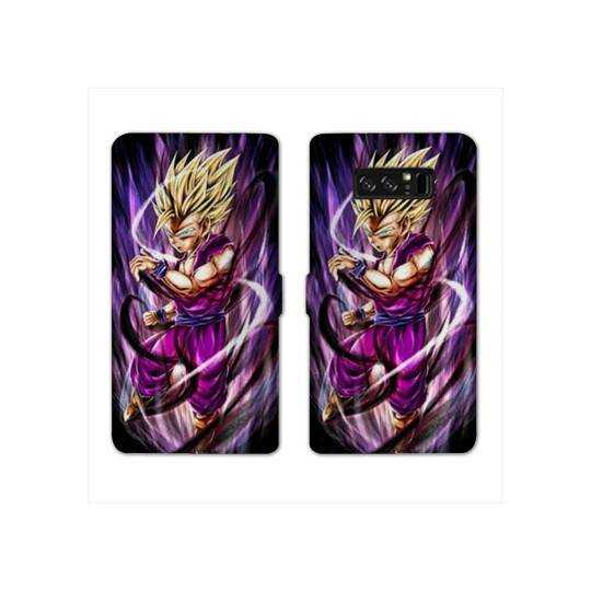 RV Housse cuir portefeuille Samsung Galaxy S10 Manga Dragon Ball Sangohan violet