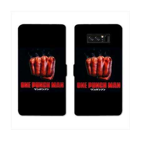 RV Housse cuir portefeuille Samsung Galaxy S10 Manga One Punch Man poing