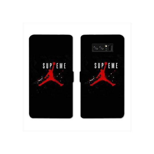 RV Housse cuir portefeuille Samsung Galaxy S10 Jordan Supreme Noir