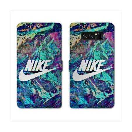 RV Housse cuir portefeuille Samsung Galaxy S10 Nike Turquoise