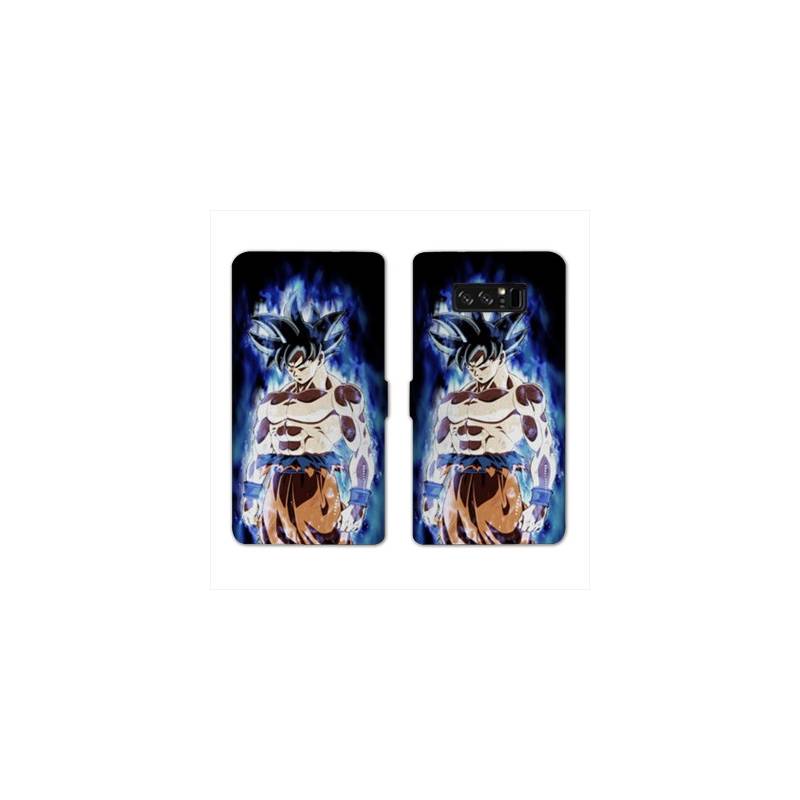 RV Housse cuir portefeuille Samsung Galaxy S10e Manga Dragon Ball Sangoku Noir