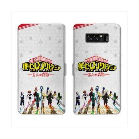 RV Housse cuir portefeuille Samsung Galaxy S10e Manga My hero academia blanc