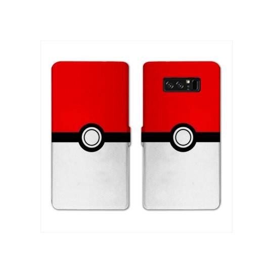 RV Housse cuir portefeuille Samsung Galaxy S10e Pokemon Pokeball