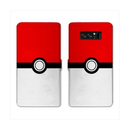 RV Housse cuir portefeuille Samsung Galaxy S10e Pokemon Pokeball