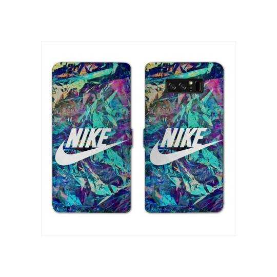 RV Housse cuir portefeuille Samsung Galaxy S10e Nike Turquoise