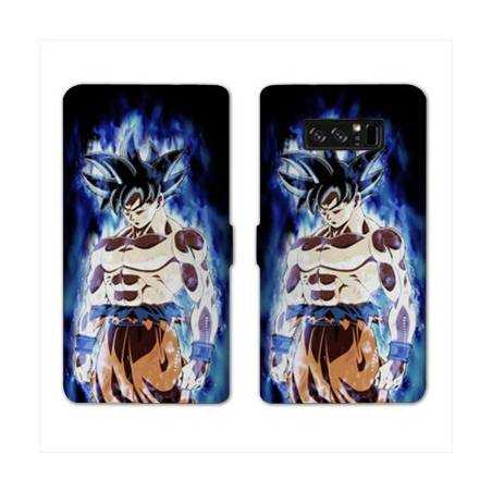 RV Housse cuir portefeuille Samsung Galaxy S10 PLUS Manga Dragon Ball Sangoku Noir